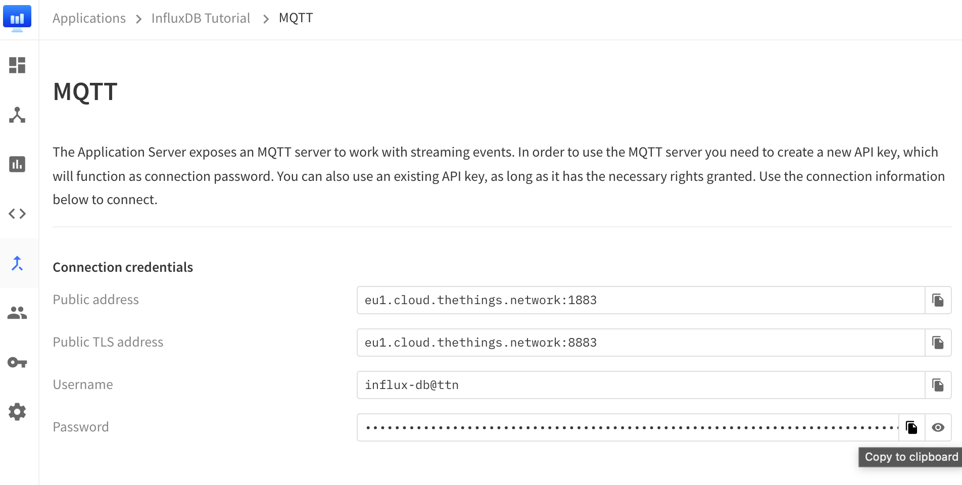 Generate a new password