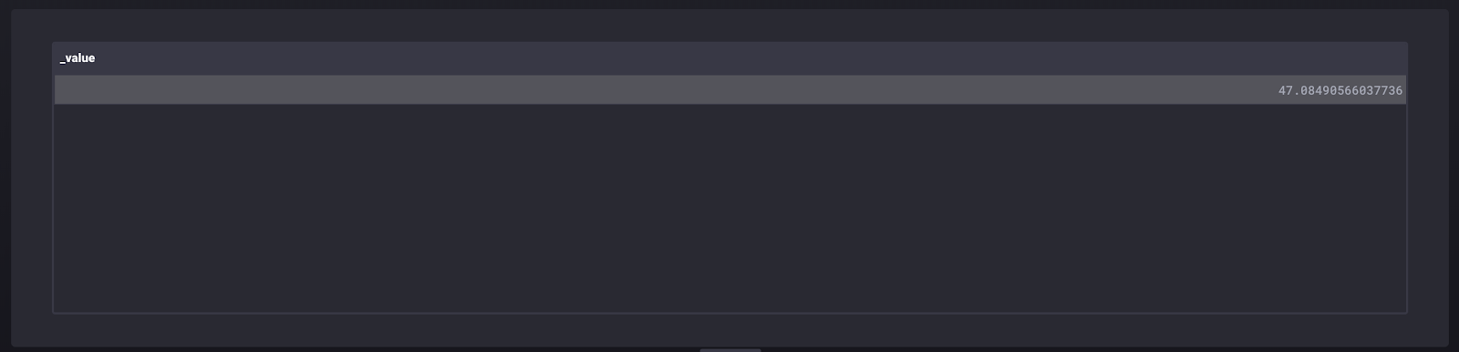 Jenkins - table view of the mean stream