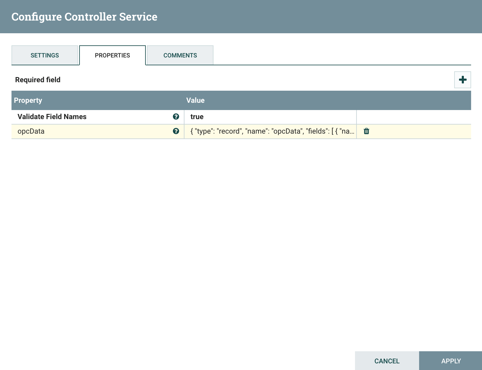 Building data stream