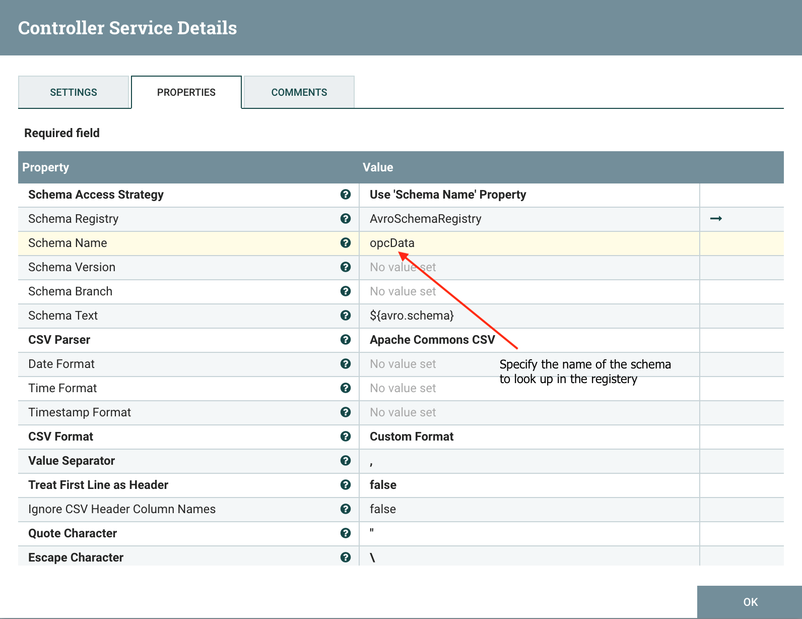 Schema access strategy