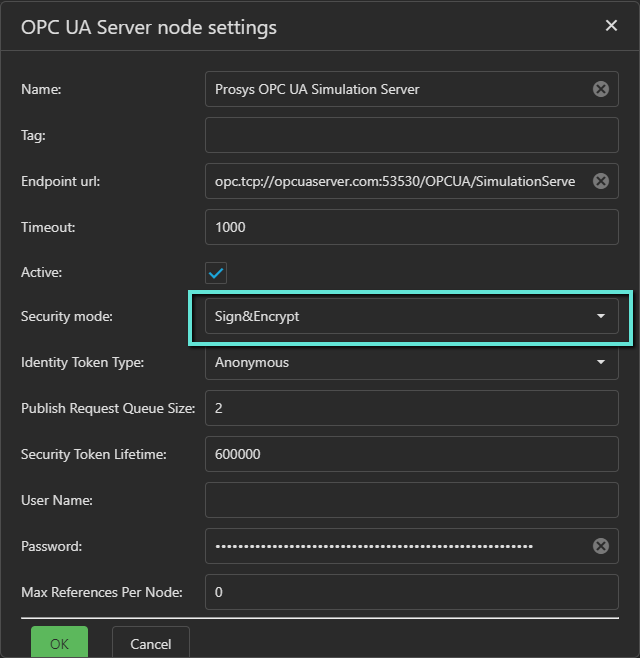 configuring ogamma visual logger