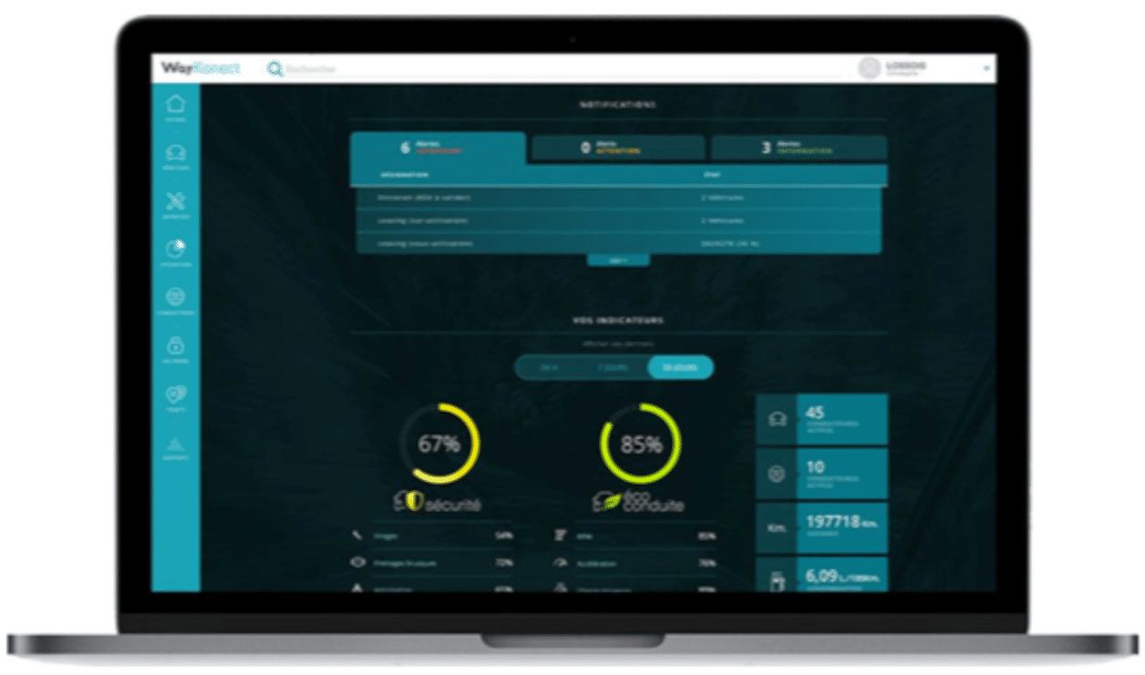fleet management dashboard WayKonect