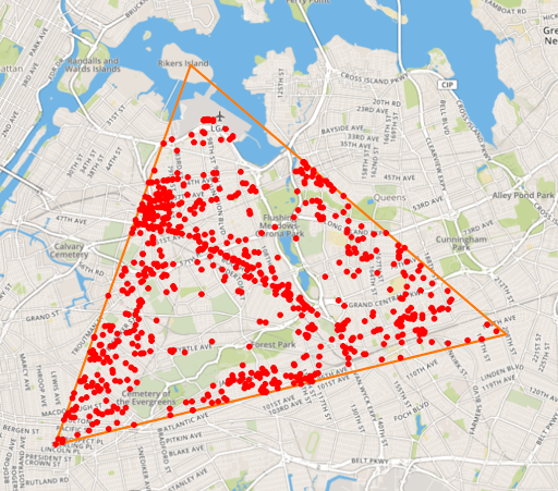Flux's geotemporal library lets you query by location as well as time 