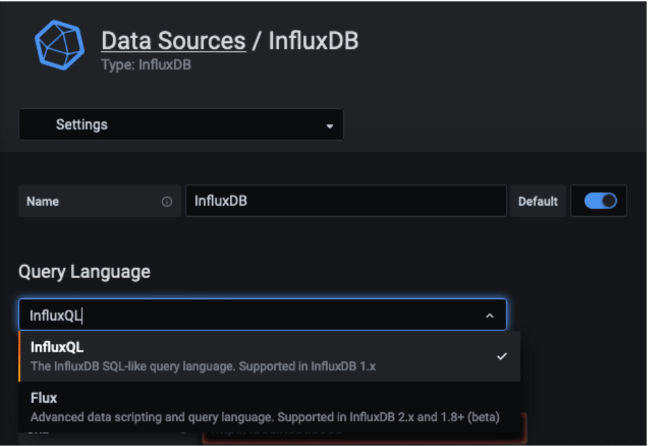 InfluxDB datasource