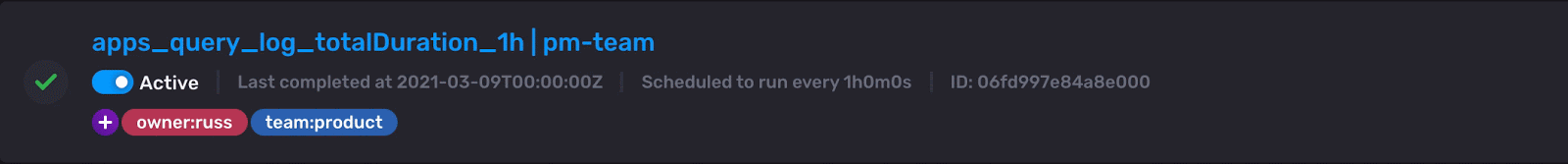 Gathering your Task ID in InfluxDB