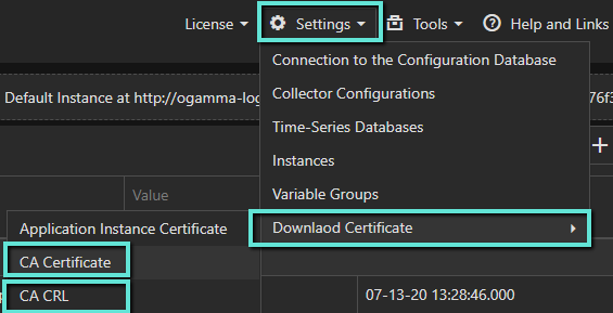 ogamma visual logger certificate