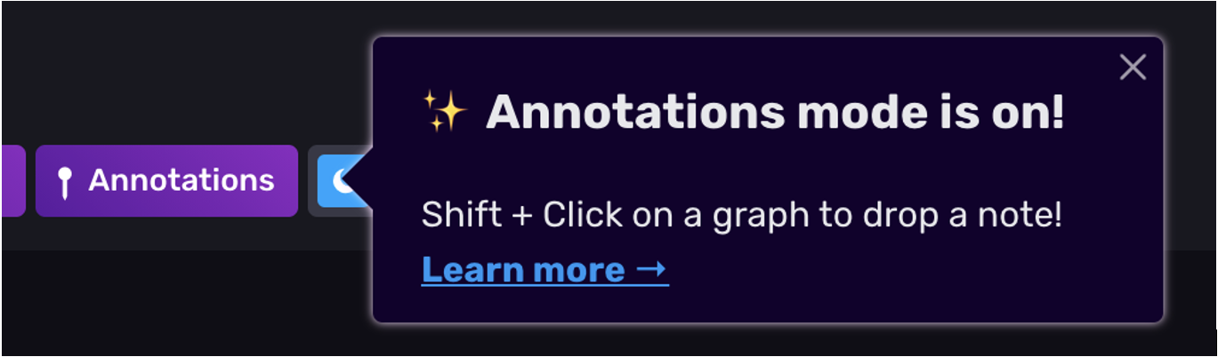ranged annotations influxdb cloud screenshot