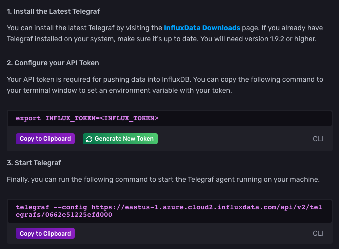 Setup instructions screenshot