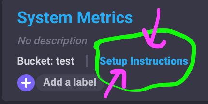 Telegraf - setup instructions