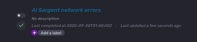 turn-off notification rule screen