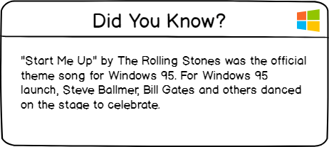 windows 95 did you know