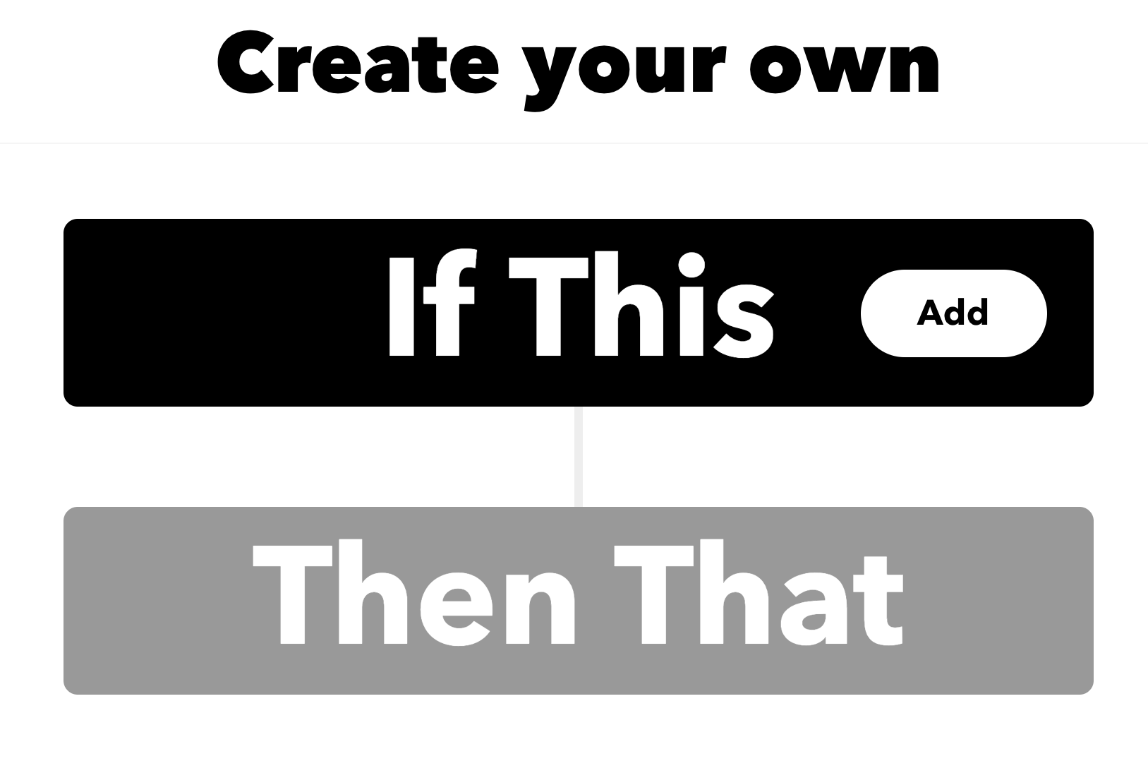 Create your own - if this - then that