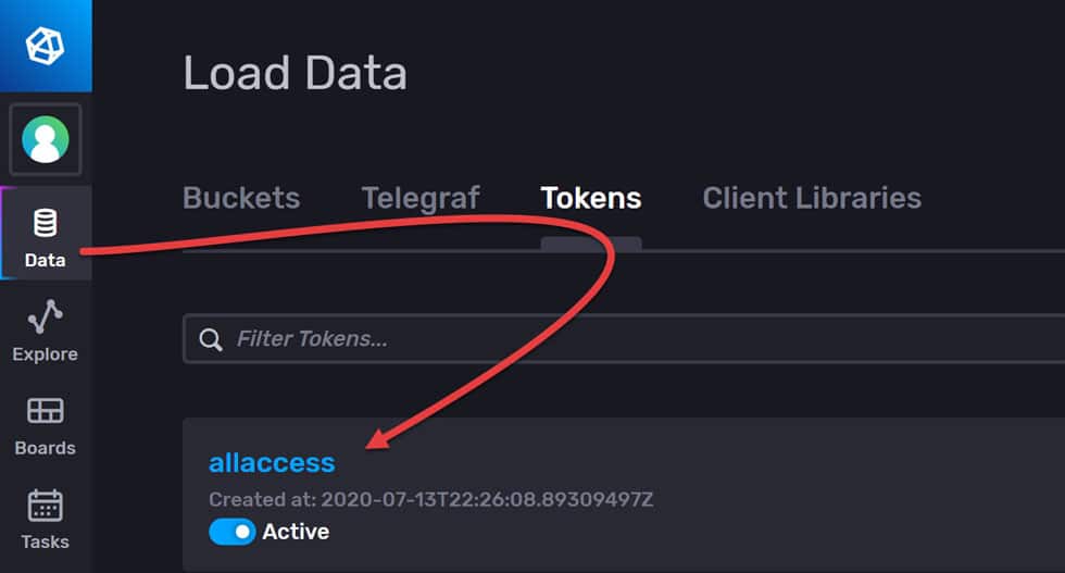 Get the token value