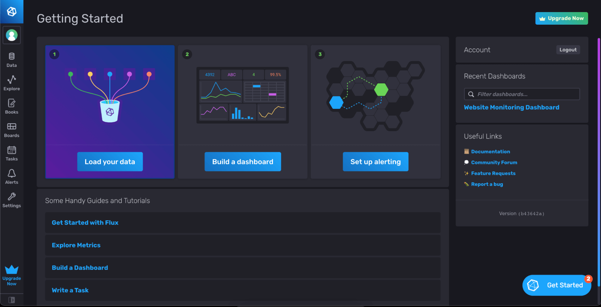 InfluxDB Cloud account - Getting Started