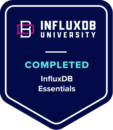 InfluxDBU badge