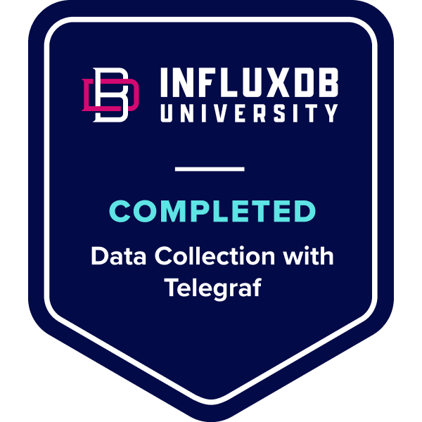 InfluxDBU-completed badge