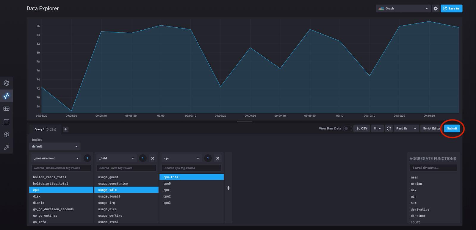 InfluxDB 2.0 - query results