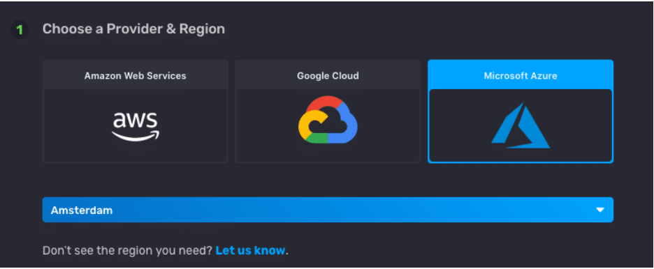 influxdb cloud provider region