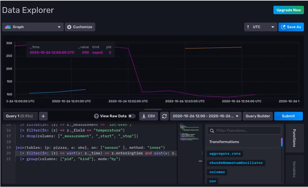 InfluxDB Data Explorer - Flux