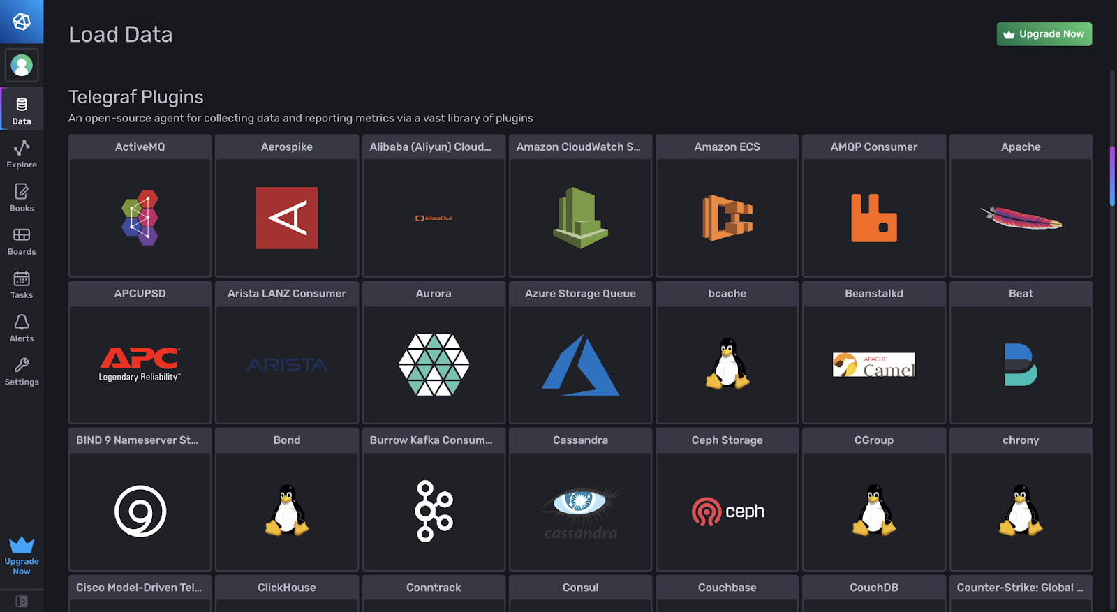 InfluxDB Load Data Telegraf plugins