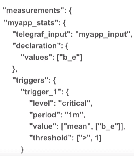 metrics as a service - trigger manifest